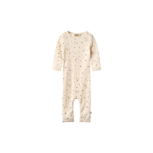 Wool Jumpsuit Haven, 9732 eggshell stars, Wheat