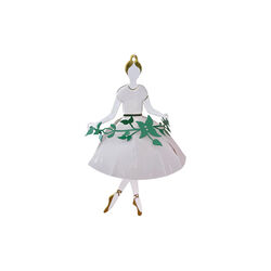 Dansende ballerina 2 stk, gull, Jette Frölich Design