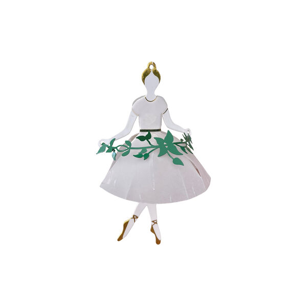 Dansende ballerina 2 stk, gull, Jette Frölich Design