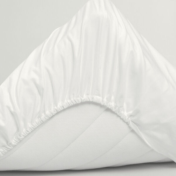 Sateen Single Fitted Sheet, white, Gant