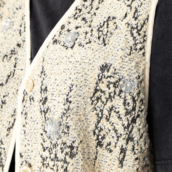 Sequins vest, grey sequins, Coster Copenhagen