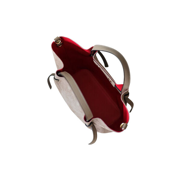 Semsket skinnveske, taupe, 7 DAYS