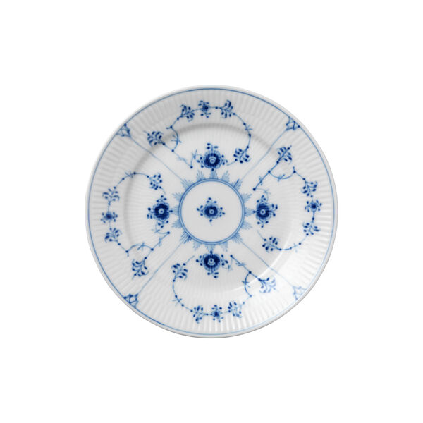 Musselmalt Riflet tallerken Ø 19 cm, Royal Copenhagen