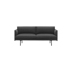 Outline Sofa 2-seter,  remix 163/svart Outline Sofa 2-seter,  remix 163/svart, Muuto