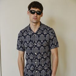 CFLINDAHL AOP Resort Shirt, navy blazer, Casual Friday