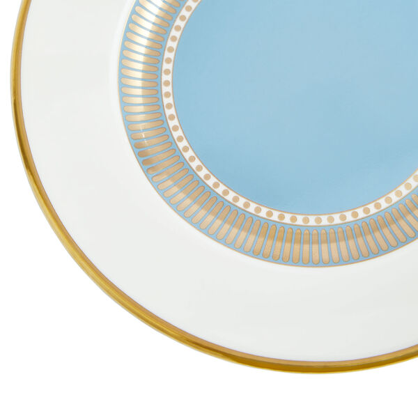 HELIA Plate, hvit og turkis/gull, Wedgwood