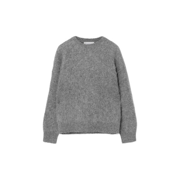 Mountain Oversized Furry jumper, grey melange, FWSS