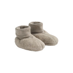 Wool Fleece Booties Lei, 1356 pale lilac, Wheat