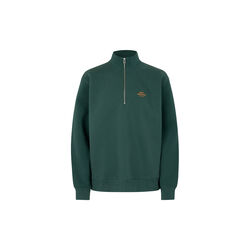Standard Half Zip Logo Sweat, darkest spruce, Mads Nørgaard