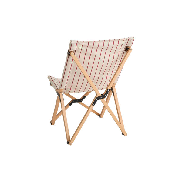 Outdoor Market Folding Chair, beige with red stripe, HAY