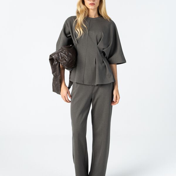 Jersey pants - Sille fit, moss green, Coster Copenhagen