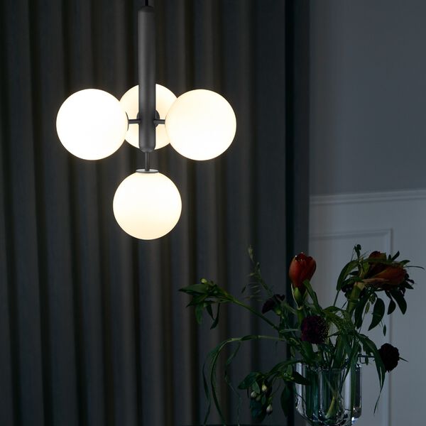 Miira 4 Pendant, rock grey/opal white, Nuura