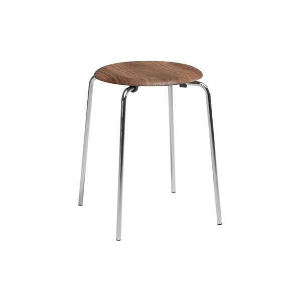 Dot&trade; taburet, lacquered walnut, Fritz Hansen