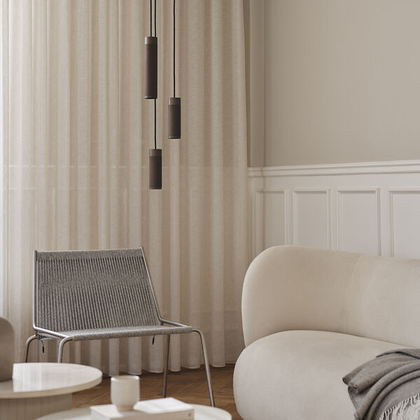 Noel Lounge Chair, steel/fair grey wool, Thorup Copenhagen