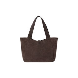 Lucille Tote Bag Large, dark brown suede, CAMILLA PIHL