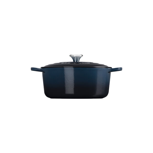 Signature st&oslash;pejern rund gryte &Oslash; 28 cm, nuit, Le Creuset