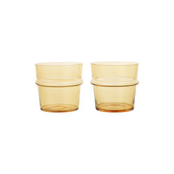 Boya Lavt glass 2 stk., yellow, Ferm Living