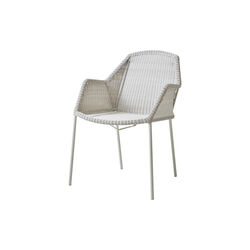 Breeze stol, white grey, Cane-line