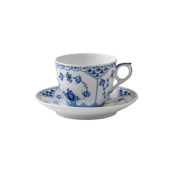 Musselmalt Halvblonde kopp med skål, 17 cl, Royal Copenhagen