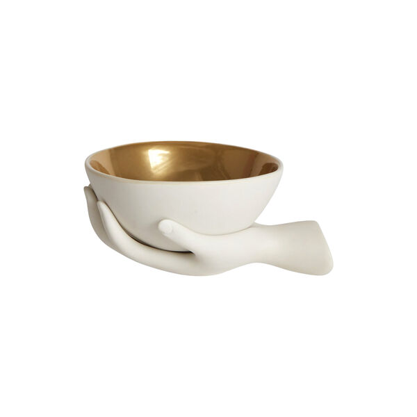 Eve sk&aring;l, white/gold, Jonathan Adler