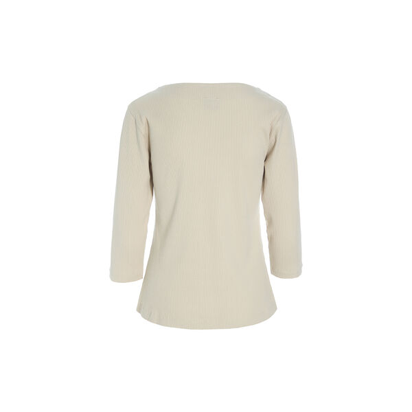 Naibu rib Blouse with 3/4 Sleeves, ivory, BITTE KAI RAND