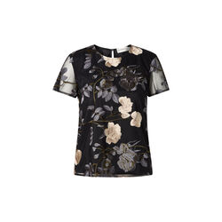 L Lucy Top Floral Embroidery, grey floral, Ida Sj&ouml;stedt