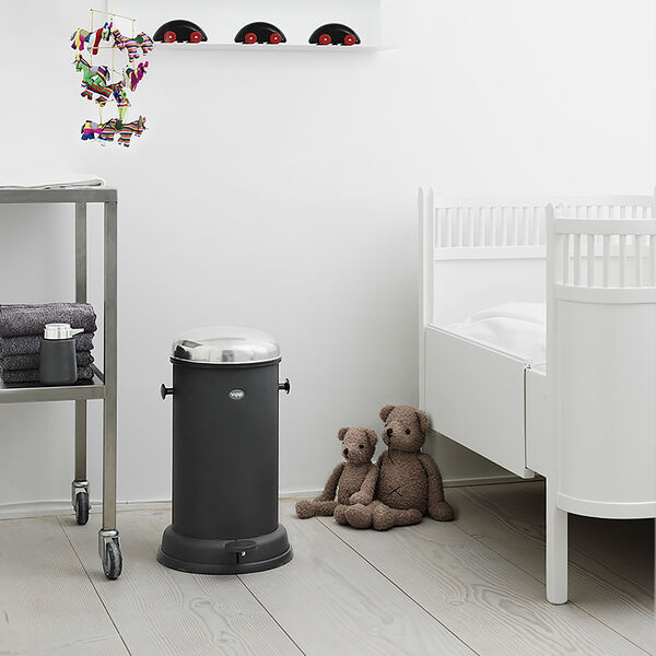 VIPP15 pedalbøtte, svart, Vipp