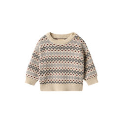 Jacquard Pullover Harlow, 9624 flint, Wheat