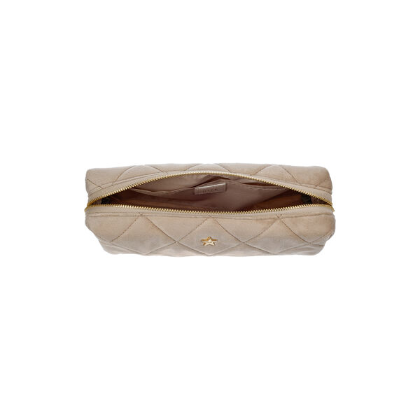 Velvet Quilted Tool Pouch, dark sand, DARK department