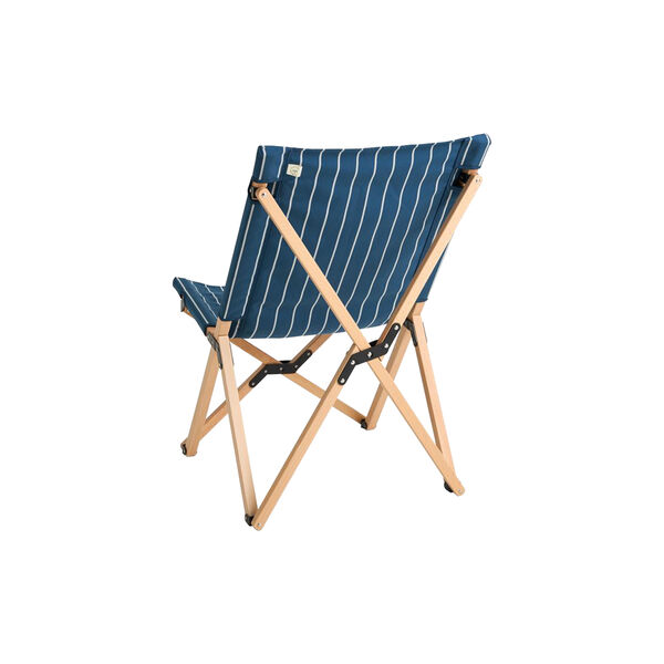 Outdoor Market Folding Chair, blue with beige stripe, HAY