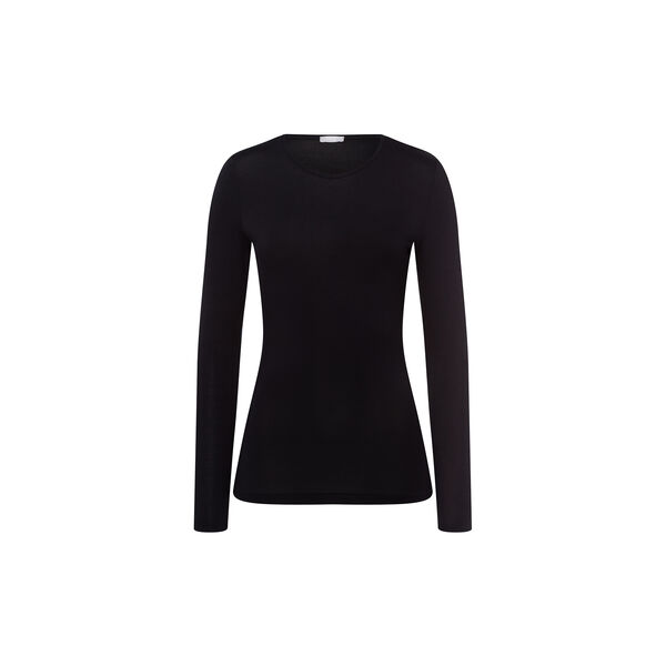 L/SLV Shirt, black, HANRO