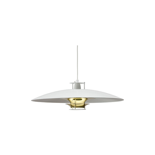 Pendant Light JL341, white/brass, Artek
