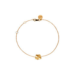 Firkløver armbånd, gullbelagt, Flora Danica Jewellery