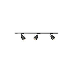 Anoli 3 Spot Track Ceiling Lamp, black/black, Nuura