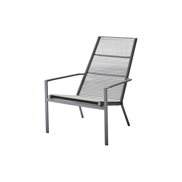 Edge highback stol, anthracite, Cane-line