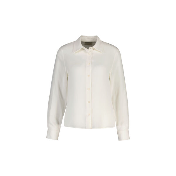 Reg Classic Silk Blouse, eggshell, Gant