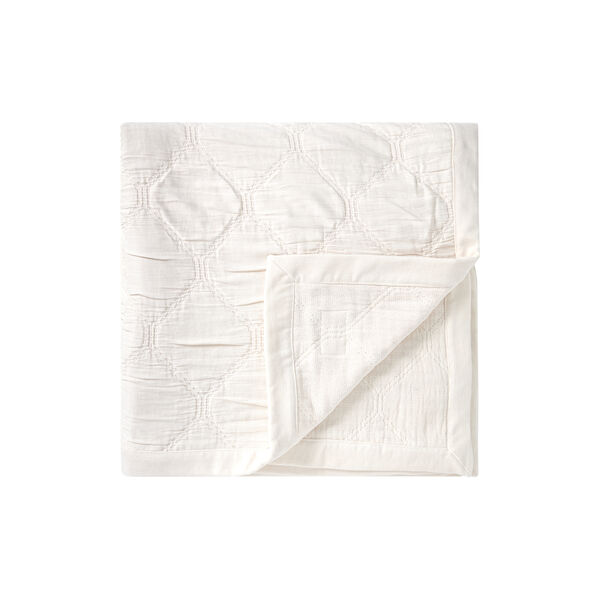 Jacquard Organic Cotton Bedspread | Lt Beige | Sengeteppe, Lexington