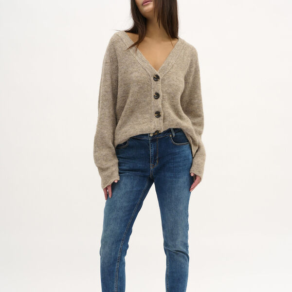 04 THE KNIT CARDIGAN, dune melange, My Essential Wardrobe