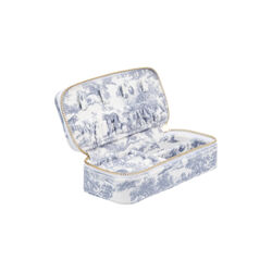 Velvet Jewellery Box Mini, country blue savannah pattern, DARK department