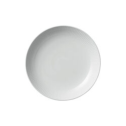 Hvit Riflet moderne tallerken, Royal Copenhagen