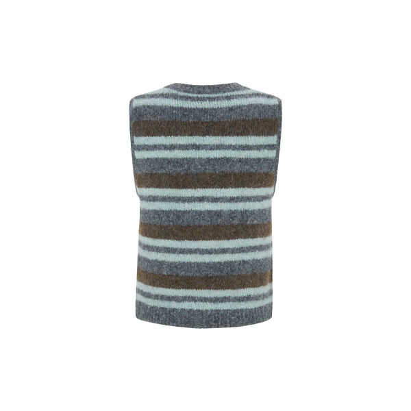 SRCamilla Vest Striped Knit, 386 puritan, Soft Rebels