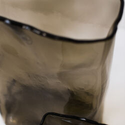 Meadow glass vase small, brown, DBKD