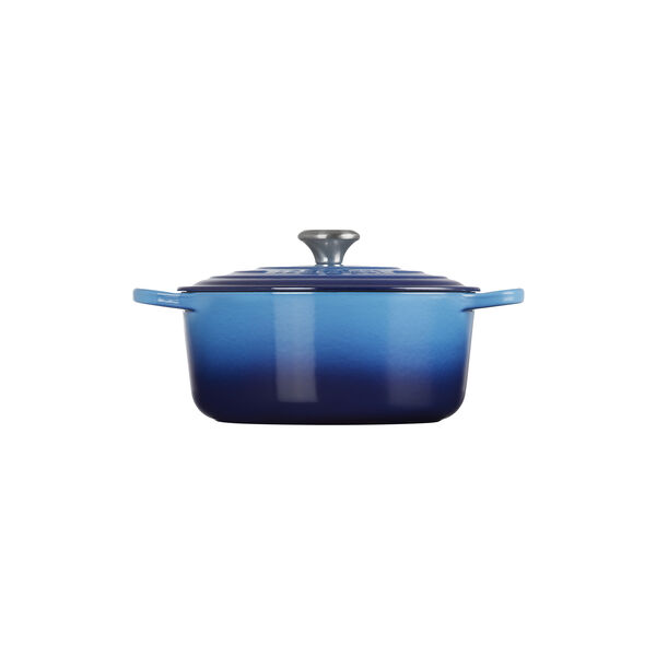 Signature st&oslash;pejern rund gryte &Oslash; 26 cm, azure blue, Le Creuset