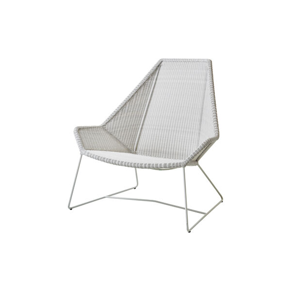 Breeze highback stol, white grey Breeze highback stol, white grey, Cane-line