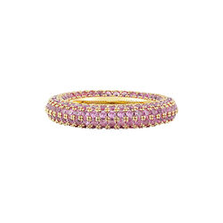 Pave Amalfi ring, rosa/gull, Luv Aj