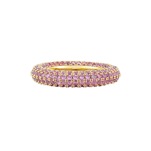 Pave Amalfi ring, rosa/gull Pave Amalfi ring, rosa/gull, Luv Aj