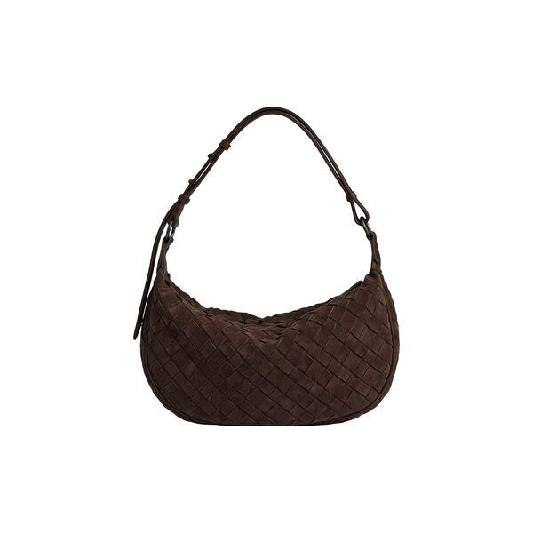 MuseMBG Bag Suede Weave, dark brown, Markberg