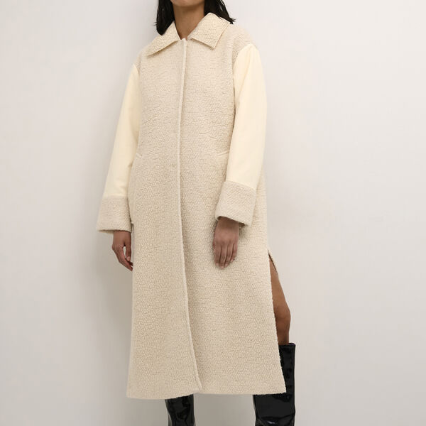 MadinaKB Coat, egret, Karen by Simonsen