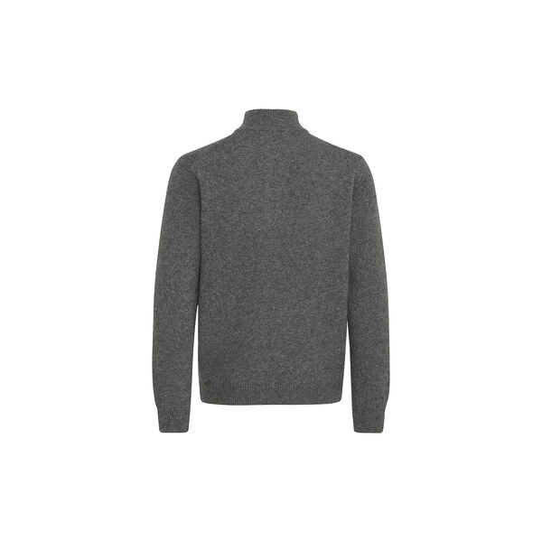 CFKARL Halfzip Lambswool Knit, pewter mix, Casual Friday