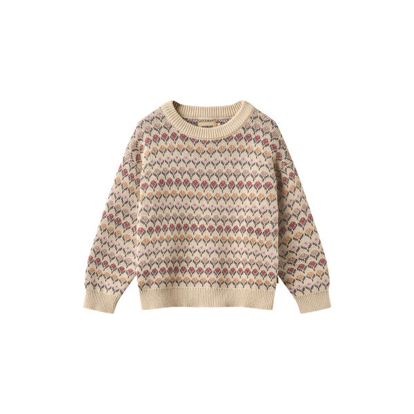 Jacquard Pullover Harlow, 3191 offwhite, Wheat